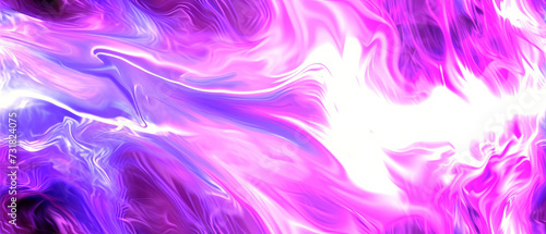 A vibrant abstract background with a dynamic flow of purple and white colors