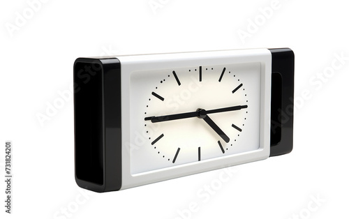 Innovative Flip Out Clock Isolated on Transparent Background PNG.