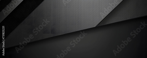 An abstract dark background featuring a carbon fiber texture. The illustration depicts a black carbon fiber background, providing a sleek and textured visual effect.