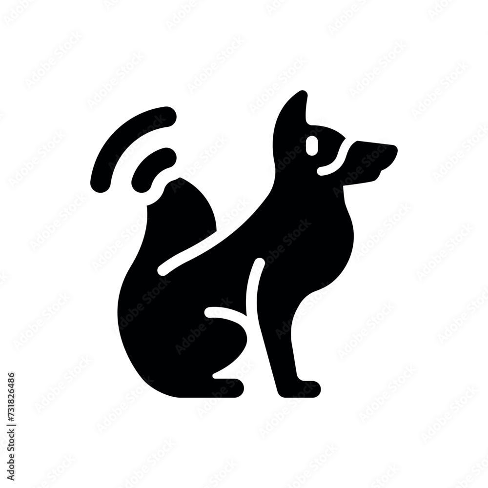 dog signal icon vector illustration dog signal icon vector illustration