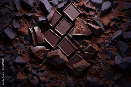chocolate chunk background © candra