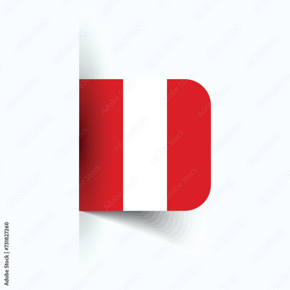 Peru national flag, Peru National Day, EPS10. Peru flag vector icon Peru national flag, Peru National Day, EPS10. Peru flag vector icon
