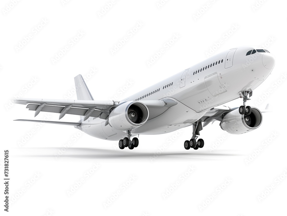 Obraz premium airplane on a white background