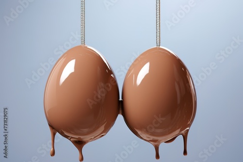 melted egg chocolate