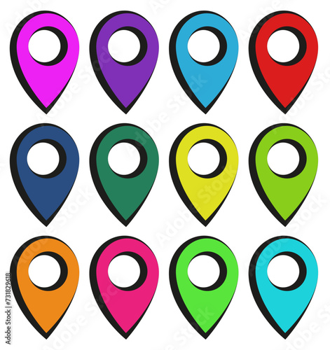 Shows the location of various points of interest. A set of location objects. For quick orientation in the city. Free Download Shows the location of various points of interest. A set of location objects. For quick orientation in the city. - GFXLoad