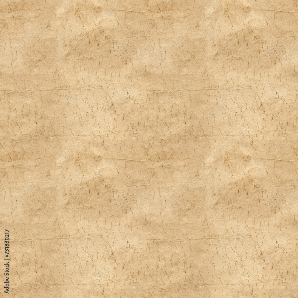 Seamless Texture of Aged Retro Paper, Substrate, Canvas, for Illustration and Design, 2x2