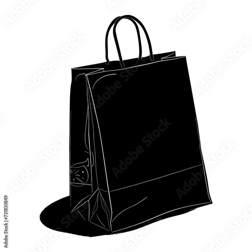 Silhouette goodie bag black color only