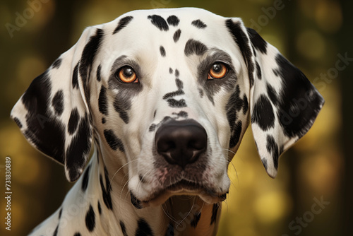 A beautiful Dalmatian dog face © tribalium81