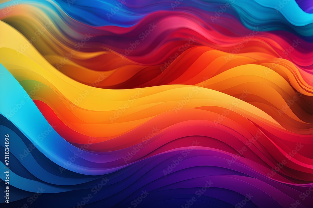 Colorful Abstract Waves Background, created by ai generated Colorful Abstract Waves Background, created by ai generated