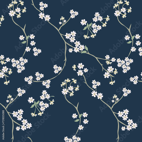 flower with retro design on background