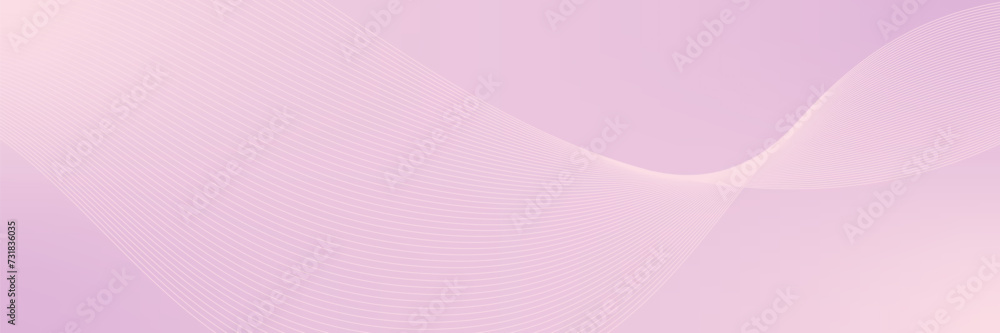 Abstract background vector pink with dynamic waves for wedding design. Futuristic technology backdrop with network wavy lines. Premium template with stripes and gradient mesh for banner or poster
