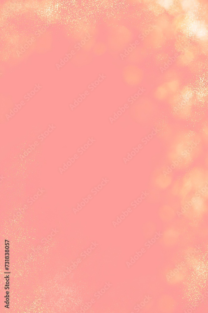 Sparkling golden glitter pink peach fuzz background copy space birthday wedding shining elegance Sparkling golden glitter pink peach fuzz background copy space birthday wedding shining elegance