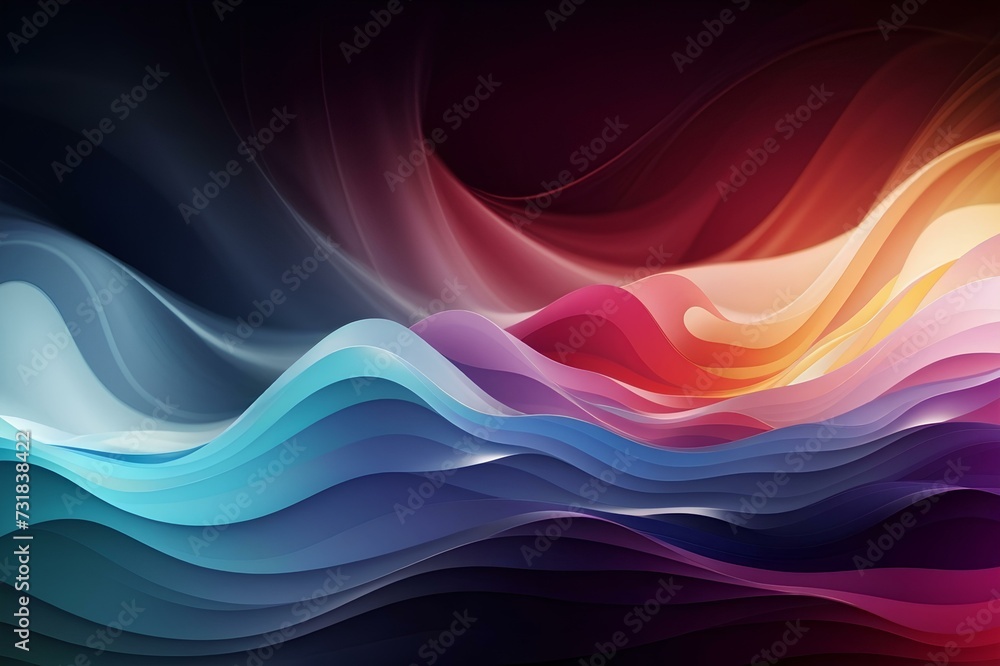 Colorful Abstract background Wave Lines in Motion, created by ai generated Colorful Abstract background Wave Lines in Motion, created by ai generated