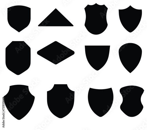 shield icons set.eps10