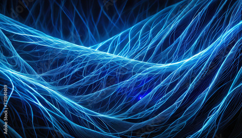 Abstract blue background, waves 