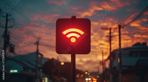 United by Connectivity: Wireless Signs Symbolizing Togetherness