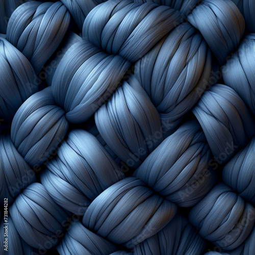 blue braided Pattern Tile for seamless backgrounds and for filling surfaces in soft colors  ai generated