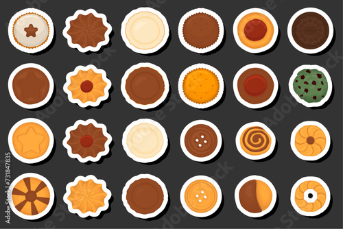Illustration on theme fresh sweet tasty cookie of consisting various ingredients