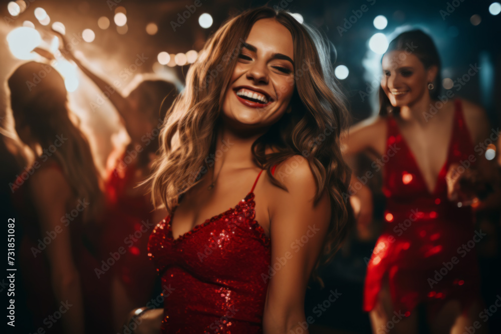 Beautiful woman in a nightclub. Lifestyle concept. Beautiful woman in a nightclub. Lifestyle concept.