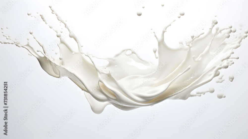 milk splashes on white background milk splashes on white background