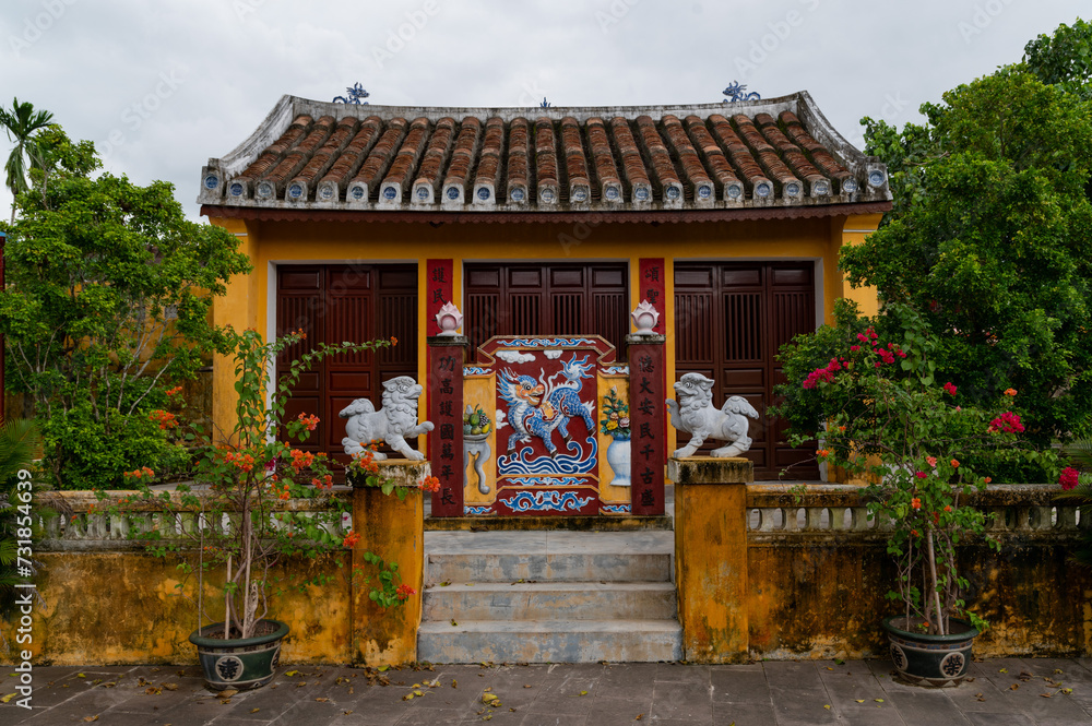 Obraz premium Details of Buddhist Temples in Vietnam