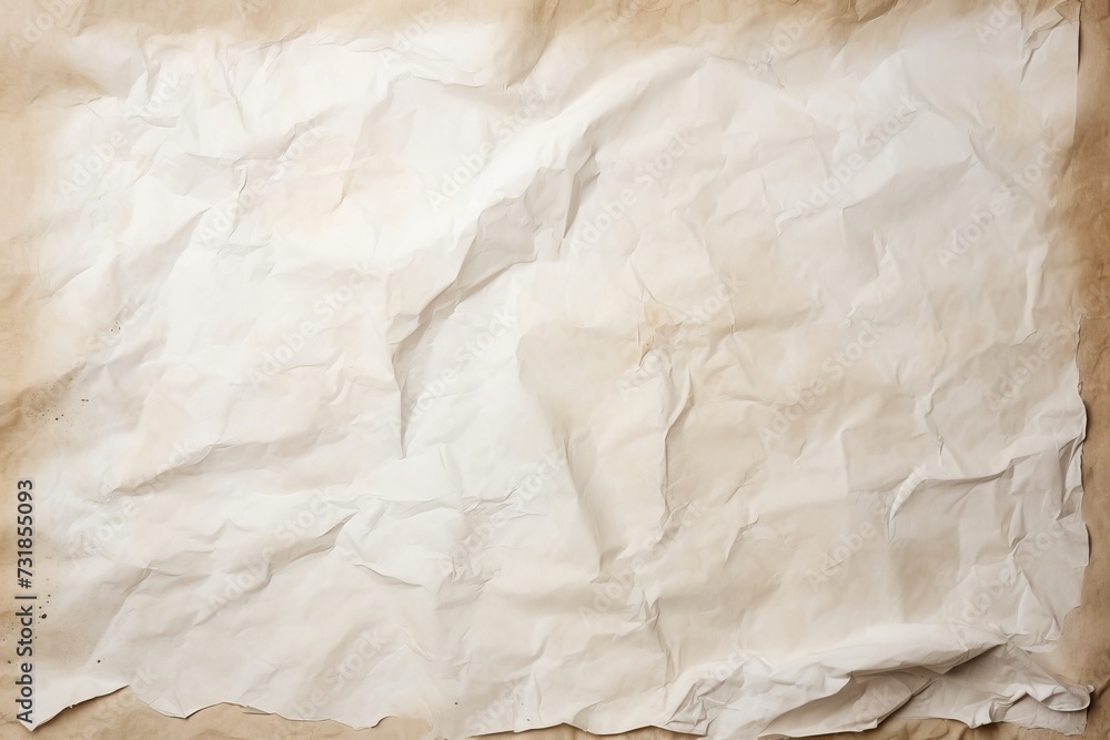 Texture of crumpled paper on the background Texture of crumpled paper on the background