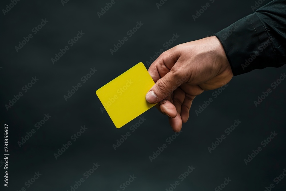 soccer referee awarding yellow card soccer referee awarding yellow card