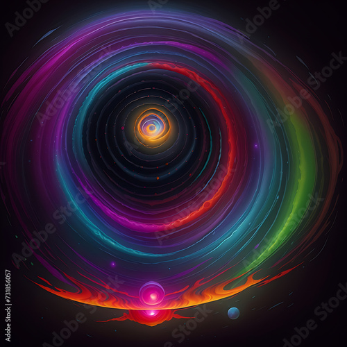 abstract circle glow background