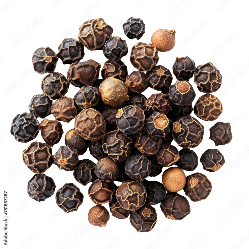 Spicy Black Peppercorn Isolated on Transparent or White Background, PNG Spicy Black Peppercorn Isolated on Transparent or White Background, PNG