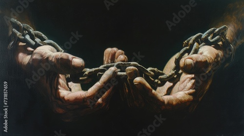 Hands in chains