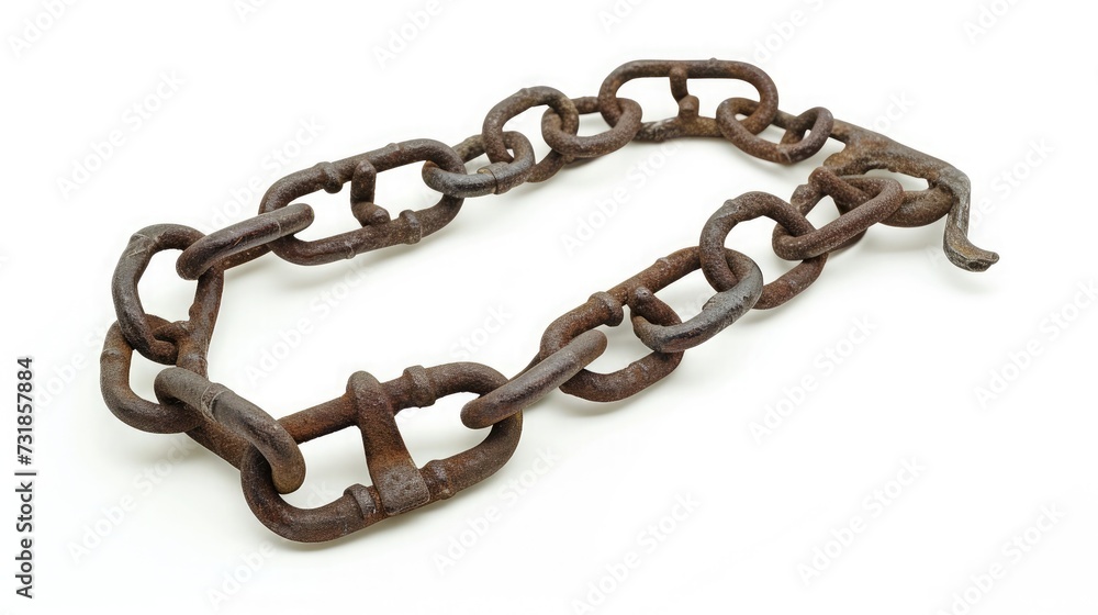 Fototapeta premium Old chains, or shackles, used for locking up prisoners or slaves