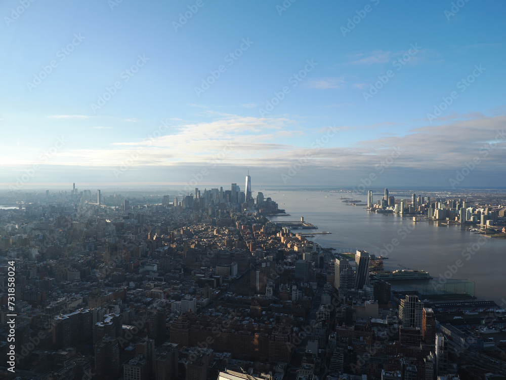Image of Manhattan during a sunny December morning.