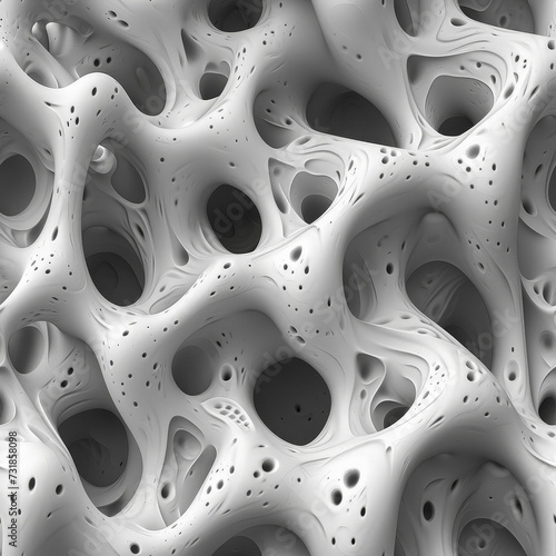 porous abstract structure Pattern Tile for seamless backgrounds and for filling surfaces in soft colors, ai generated