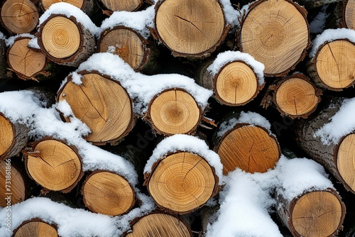 pile of cut wooden logs