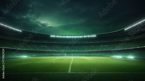 Green grass Cinematic lighting football