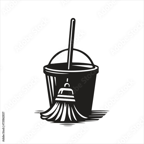 Cleaning, mop icon, Cleaning tools icon