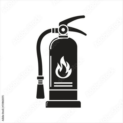 Fire extinguisher icon. Fire protection icon