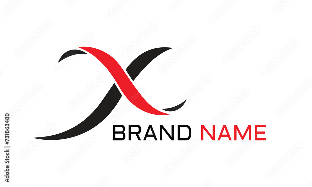 Letter X logo design concept negative space style. Abstract sign constructed from check marks. Vector elements template icon. Letter X logo design concept negative space style. Abstract sign constructed from check marks. Vector elements template icon.