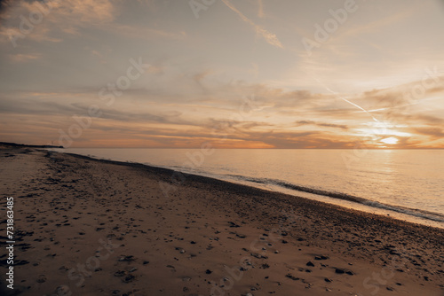 sunset on the beach