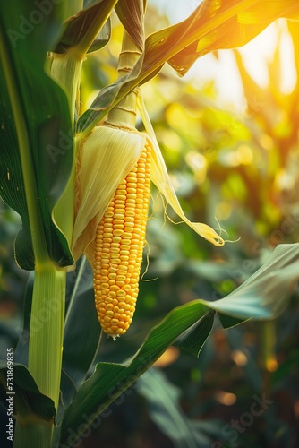 genetically modified production of sweet corn cobs