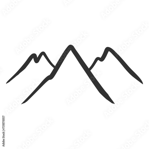 Mountain hill doodle