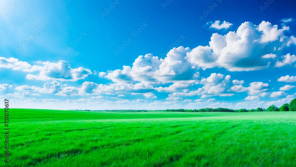 meadow, grassland, landscape,agriculture,lawn, field, sky, cloud, flower, nature, spring,Background image of a vast green field under a bright blue sky. bright green grass Receives light well The ba meadow, grassland, landscape,agriculture,lawn, field, sky, cloud, flower, nature, spring,Background image of a vast green field under a bright blue sky. bright green grass Receives light well The ba