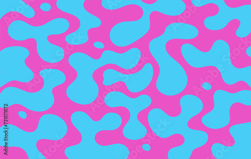 Futuristic background with wavy organic shape and drop. Bright backdrop with abstract liquid .