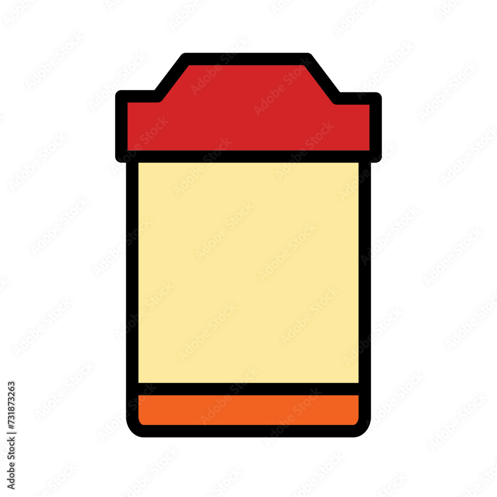 Bin Delete Garbage Filled Outline Icon Bin Delete Garbage Filled Outline Icon