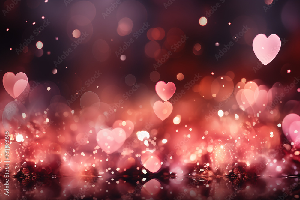 gentle cute love wallpaper background screensaver card for postcard, desktop, slide, website, greetings