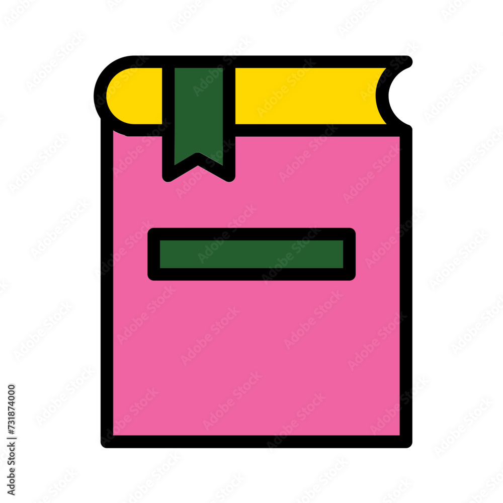 Book Library Study Filled Outline Icon Book Library Study Filled Outline Icon
