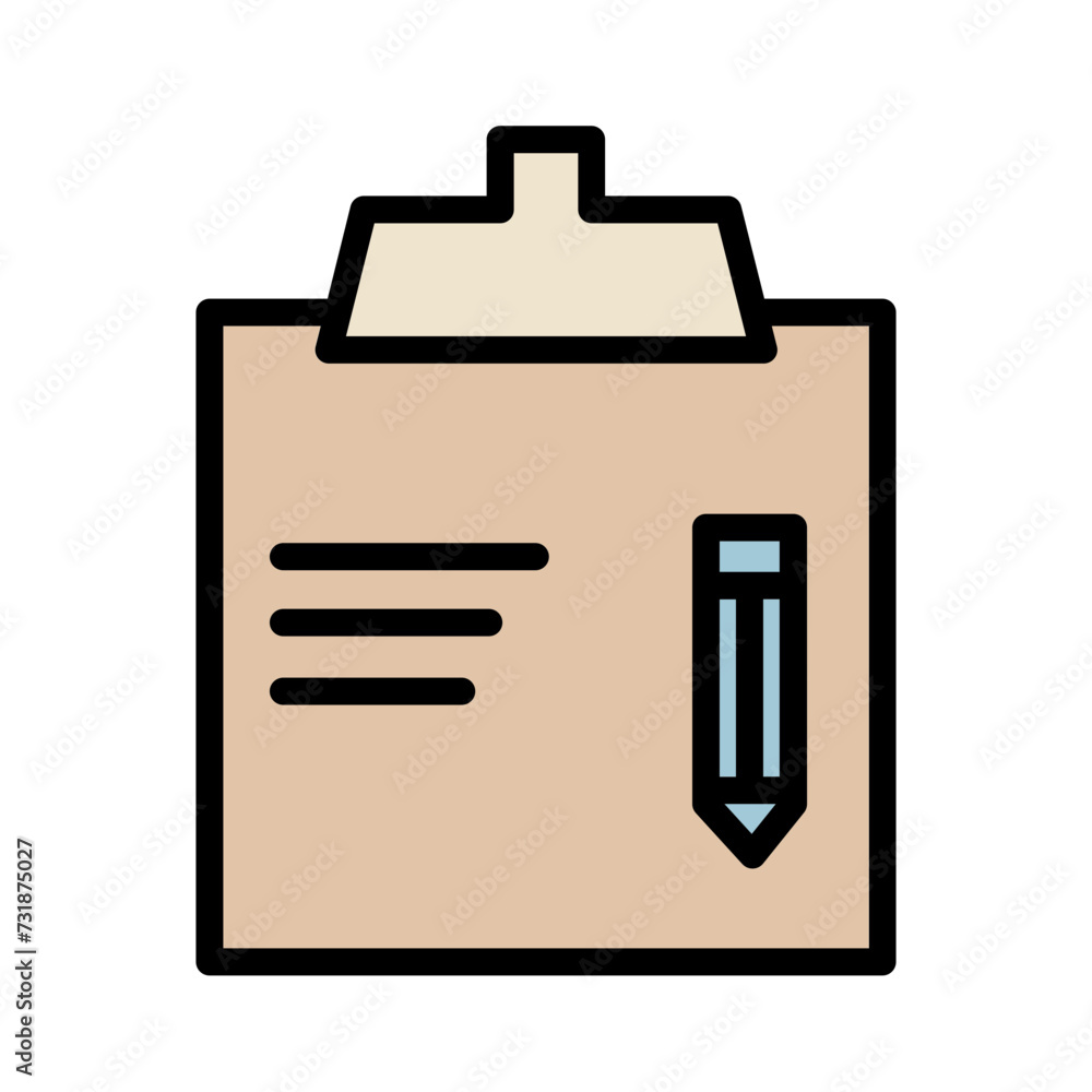 Study Writing Drafting Filled Outline Icon Study Writing Drafting Filled Outline Icon