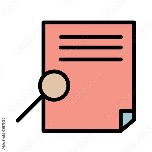 Cases Check Data Filled Outline Icon