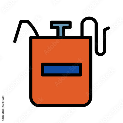 Farm Pesticide Spray Filled Outline Icon