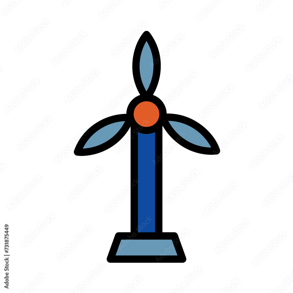 House Village Windmill Filled Outline Icon House Village Windmill Filled Outline Icon